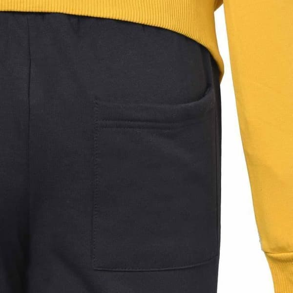 Ensemble - KAPPA - Logotyp - Gul - Borstad fleece - 95% bomull/5% elastan