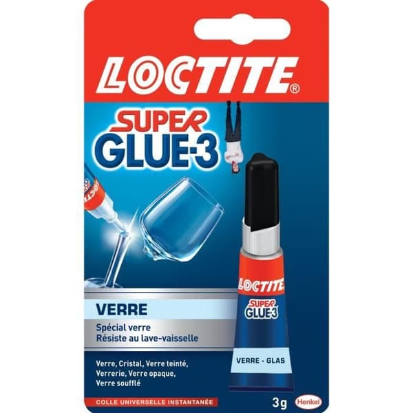 Superlim 3 special glas Loctite - Tube 3 g