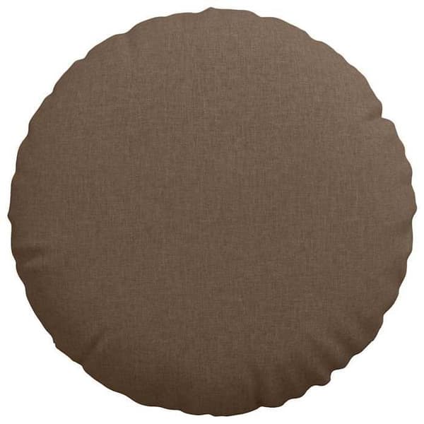 Coussin Vidaxl Sittkuddar 2 st Brun Ø60 x 21 cm tyg
