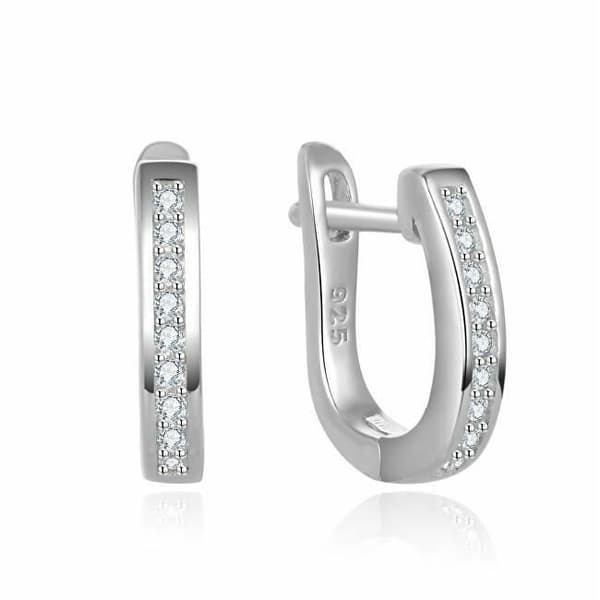 Örhängen - Beneto - Silver 925 - Creoler - Eleganta för Kvinna