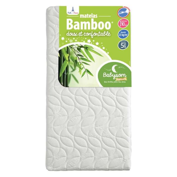 Babysom - Barn-/Spädbarnsmadrass i bambu - 70x140 cm |