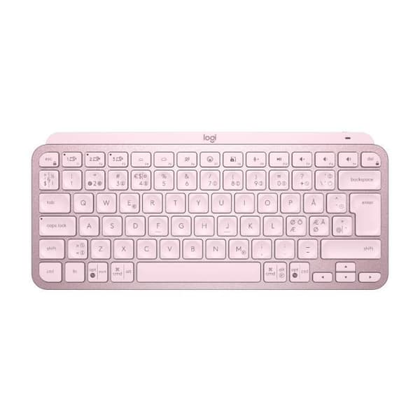Logitech MX Keys Mini - Trådlöst Bluetooth-tangentbord med bakgrundsbelysning - Vit