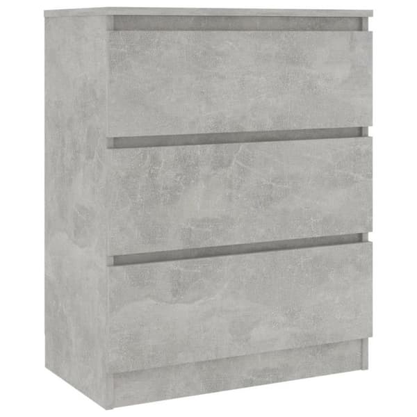 vidaXL Sideboard Betong Grå 60x35x76 cm Konstruerat trä