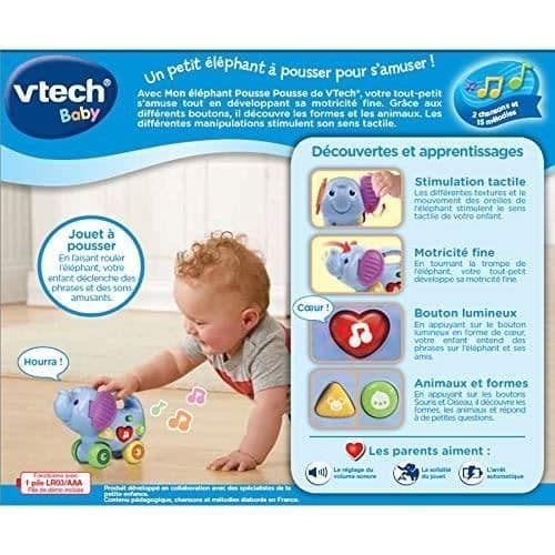 VTECH BABY - My Elephant Push Push