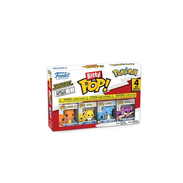 Pack med 4 Funko Bitty Pop Pokémon Charmander-figurer