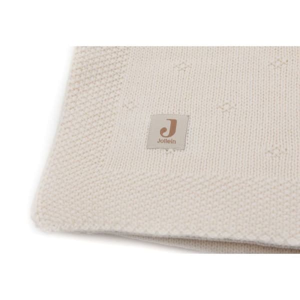 Täckning 100x150cm Cosy Knit - Elfenben