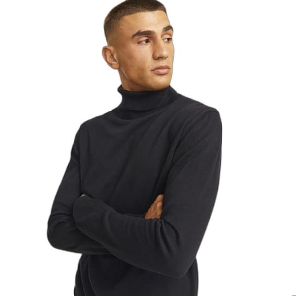 Pull col roulé Jack & Jones Ebasic - svart