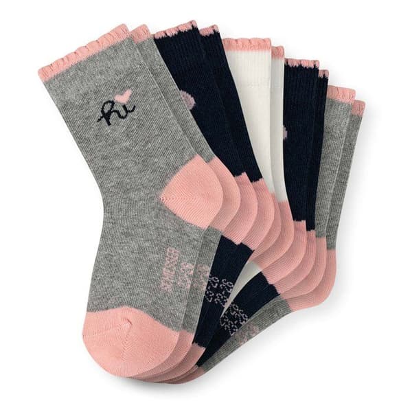 SCHIESSER Sockor Flicka - ,Förpackning om 5,5 Pack Barnsockor