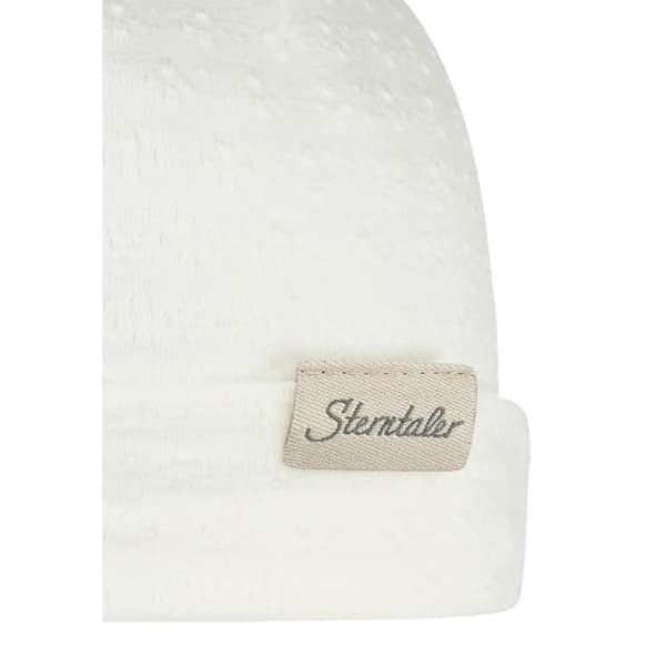 Texturerad mössa för babyflicka Sterntaler - Vit - 39/41 cm