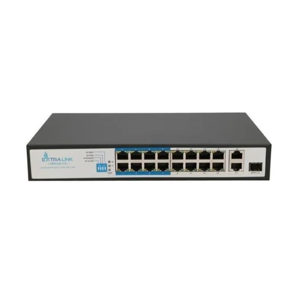 Extralink Virtus V3 Unmanaged L2 Fast Ethernet (10/100) Ethernet-anslutning, stöder Power Via This Port (PoE)