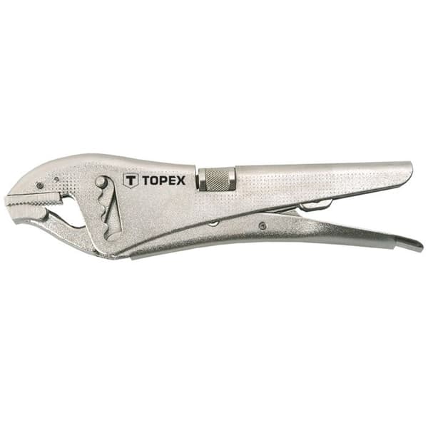 Tång med räfflat grepp - TOPEX - 225 mm - Vridmekanism - Krom-vanadium stål - Rak käft