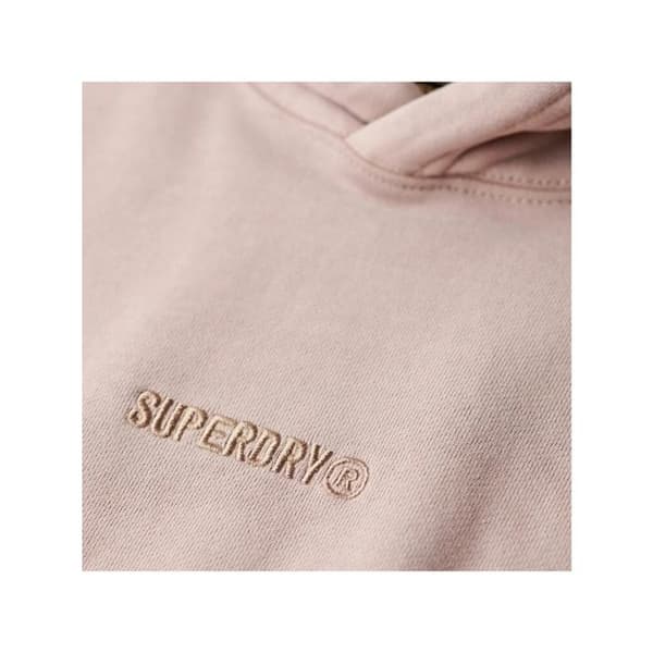 Sweat Superdry Herr Micro Logo Beige Bomull