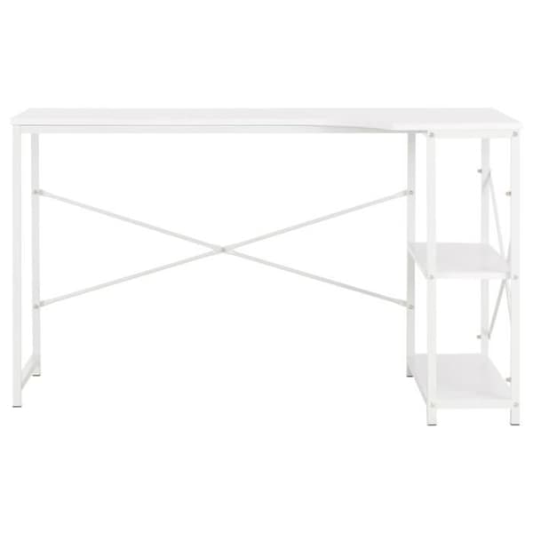 vidaXL Datorbord Vit 120 x 72 x 70 cm
