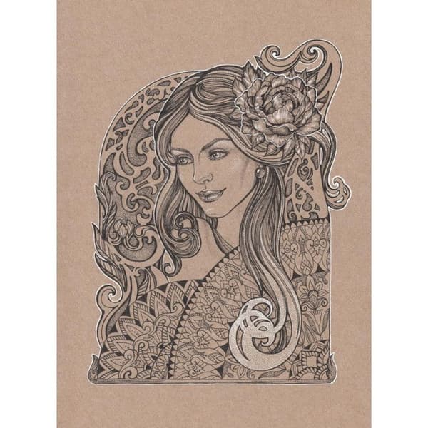 Ritpapper - Clairefontaine - 975007C - 21x29,7 cm - 25 ark - 160 g