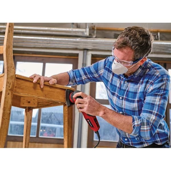 Einhell Delta Slipmaskin TC-DS 20 E (dammsugaradapter 36 mm och 9 slippapper)