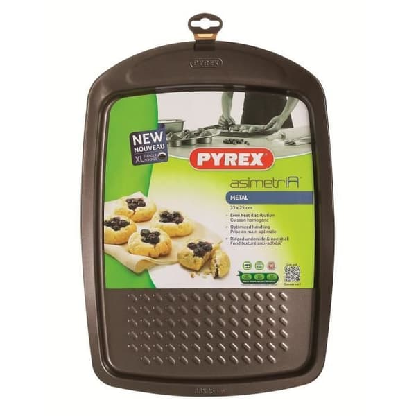 Bakplåt - PYREX - Asimetria - 33x25 cm - Brun - Non-stick