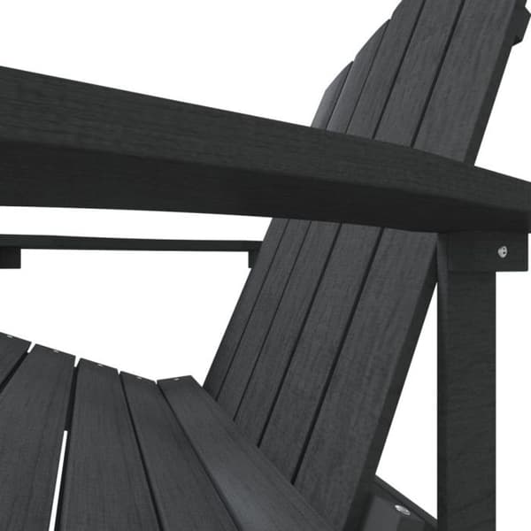 vidaXL Garden Adirondack Stol HDPE antracit