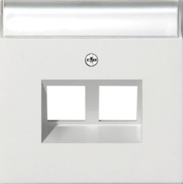 Gira Switch - 2640112 - 30° Jack Modular Cover med 2 Pure White Switchar