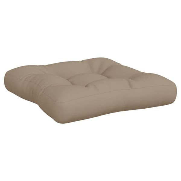 Palettkuddar set om 3 taupe tyg