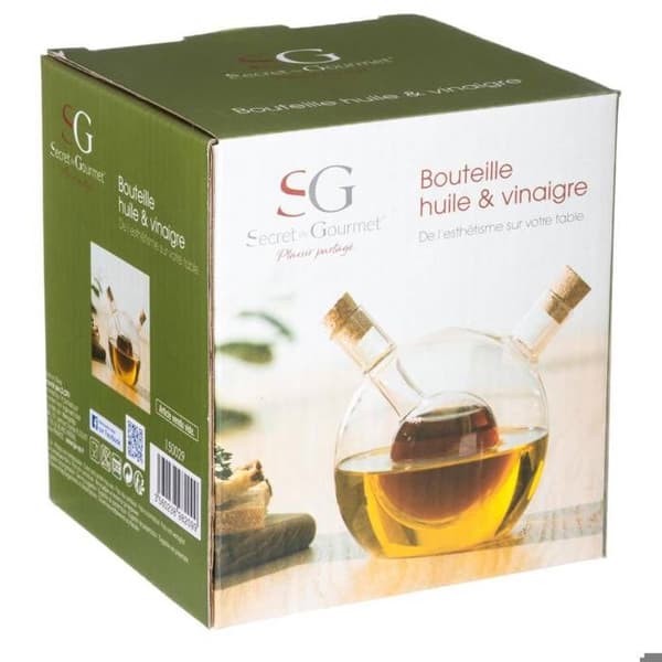 Flaska olja/ättika glas 0,48L - 5 five simply smart