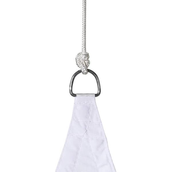 Triangulärt solskydd "Curacao" vit 3x3x3m i polyester - Hespéride