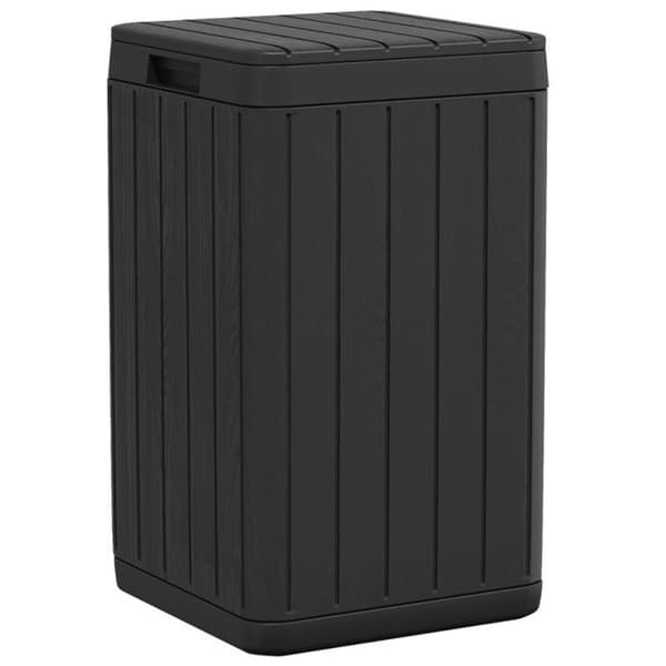 Utomhus soptunna antracit 38x38x65 cm PP