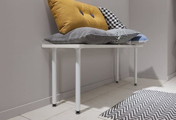 Elementsystem möbelben - 18133-00342 - Stålrörsben L 100 mm 30 mm Krom 4 st