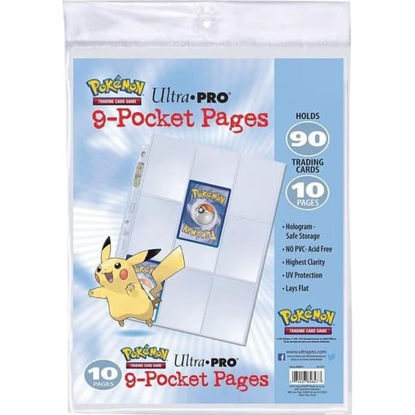 Pokémon: Paket med 10 ark för pärm