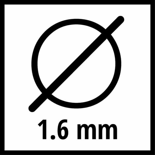 Reservtråd - EINHELL - 3436651 - Ø 1,6 mm - 15 m - Vit rund