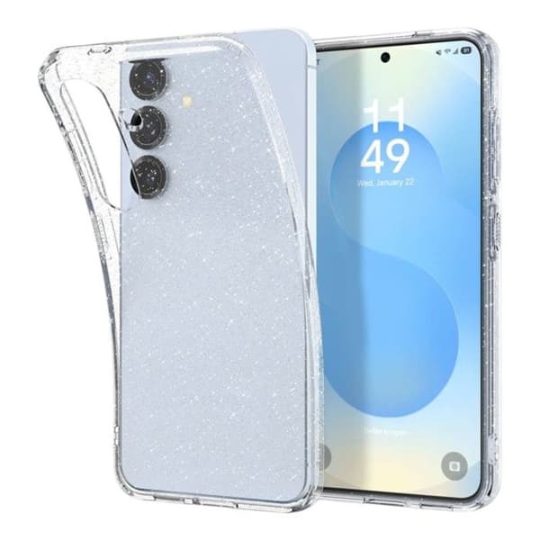 Coque Spigen Liquid Crystal Glitter för Samsung Galaxy S25 (transparent)