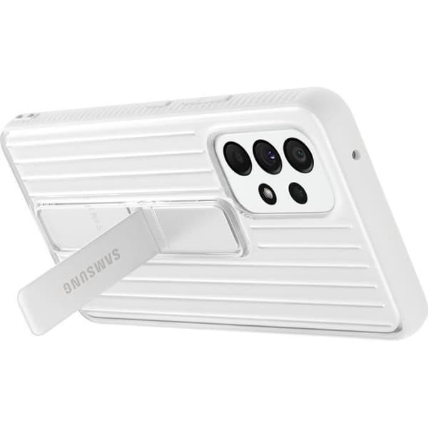 Fodral - Samsung - G A53 5G - Förstärkt - Stativfunktion - Vit