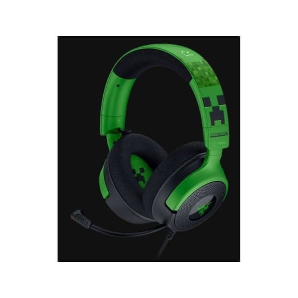 Razer Kraken V4 X Minecraft Edition Gaming Headset USB Gröna