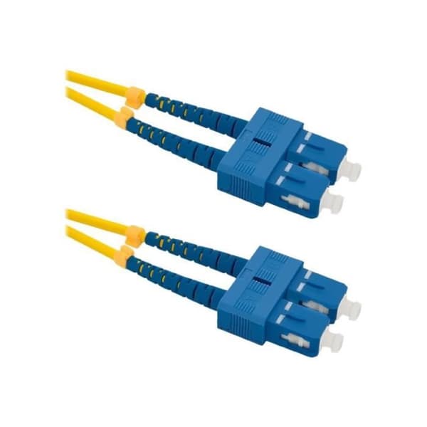 Qoltec SC-UPC (M) Single Mode Patch-sladd för SC-UPC (M) Single Mode 5 m Fiberoptik 9 - 125 mikrometer...