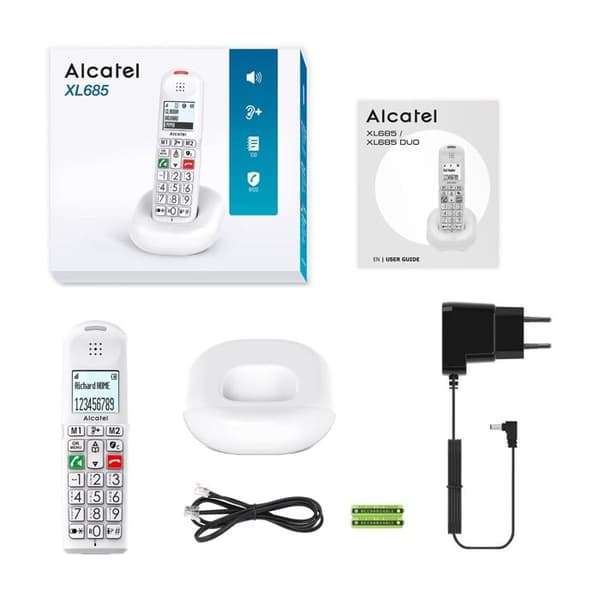 Alcatel Trådlös telefon vit - XL685VIT