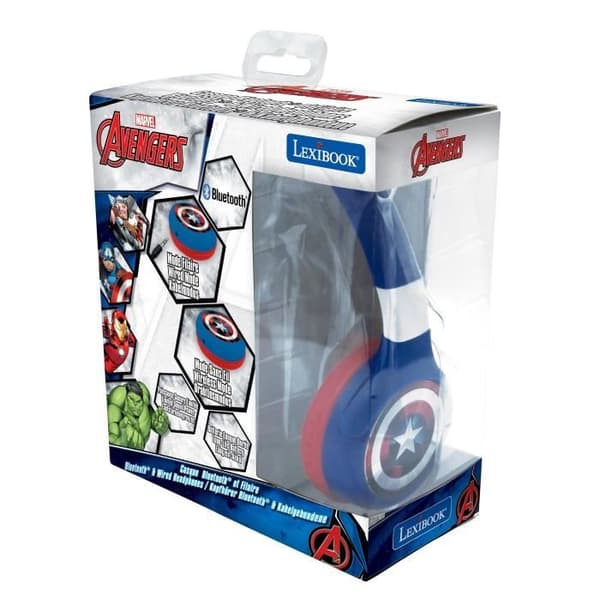 AVENGERS 2 i 1 Bluetooth® hörlurar för barn - LEXIBOOK
