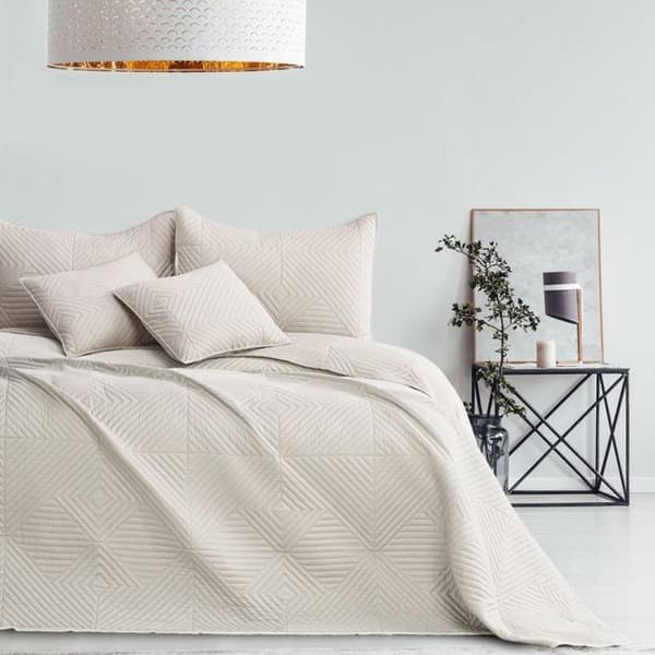 Madrassöverdrag SOFTA 200x220 Beige crème mikrofiber - RESTILO