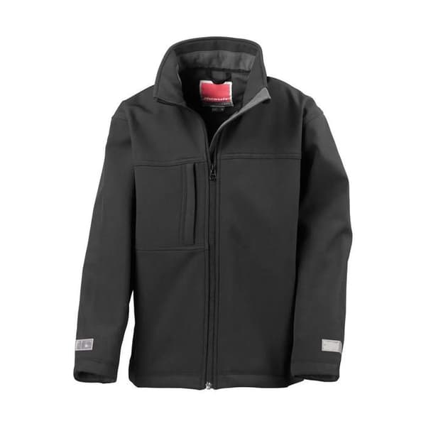 Result Classic softshelljacka barn - svart