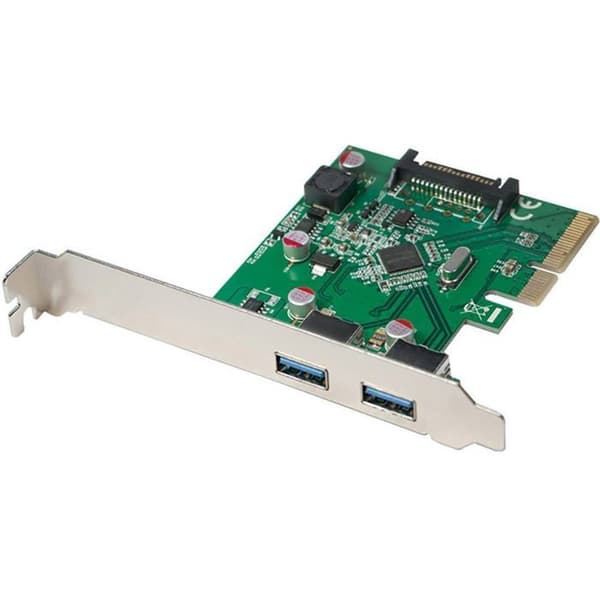 LogiLink PC0080 2 portar USB 3.1 USB-A PCIe kontrollerkort