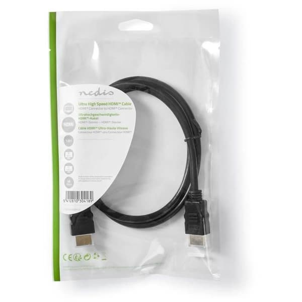 HDMI Ultra High Speed-kabel - NEDIS - 1m - Svart