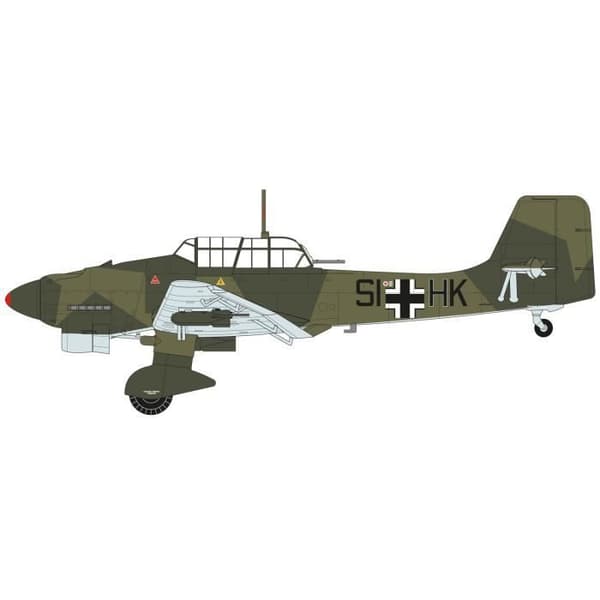 Junkers Ju-87B / R-2 'Stuka' flygplan - AIRFIX - Monterbar modell - För barn