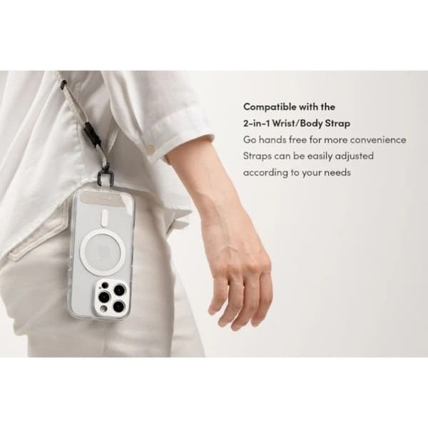 Coque Moshi iGlaze MagSafe för iPhone 16 Pro Max (Luna Silver)