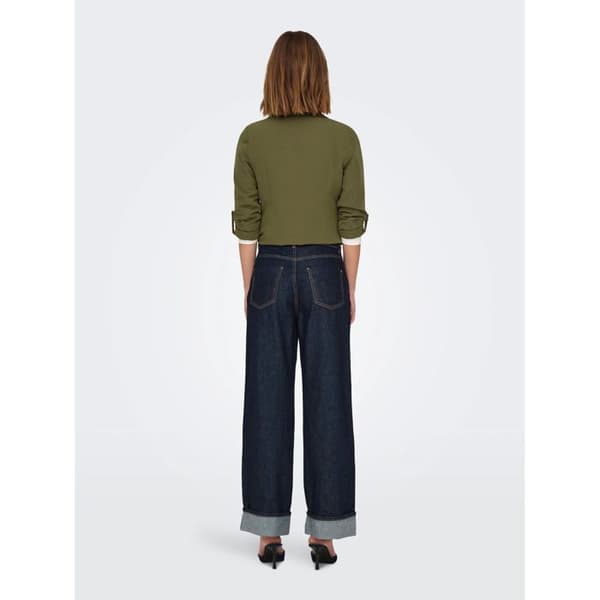 Hög midja vida jeans dam Only Hope