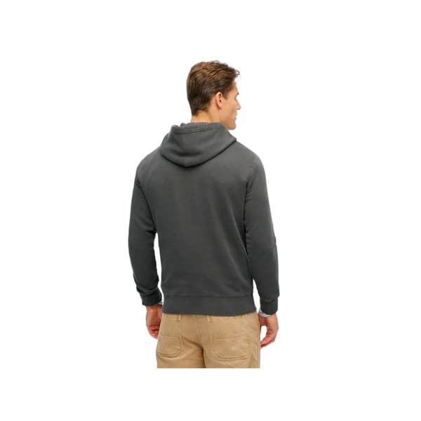 Sweat Superdry Herr Mikro Logotyp Svart Bomull