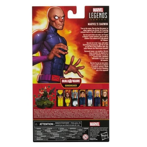 Figur - HASBRO - Marvel Legends - Darwin - 15 cm - 2 tillbehör - 2 delar Build-A-Figure