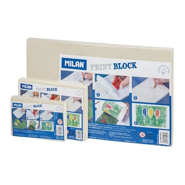 Syntetisk gummiplatta - MILAN - Tryckblock - Medium - Säker - Återanvändbar