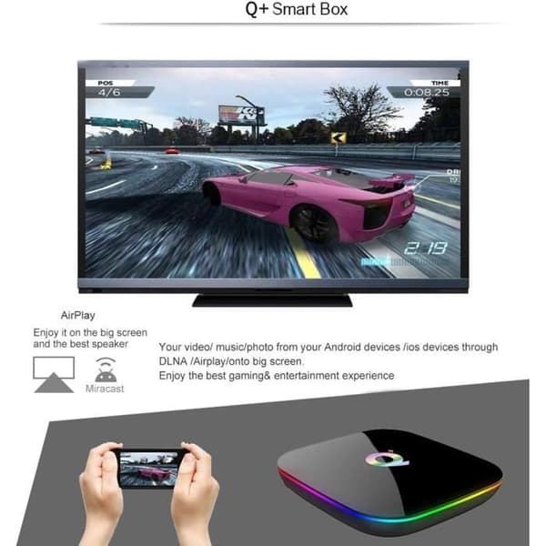 Android TV-box - GENERIC - Q Plus - 4GB RAM - 32GB ROM - H616 Quad-Core - 6K