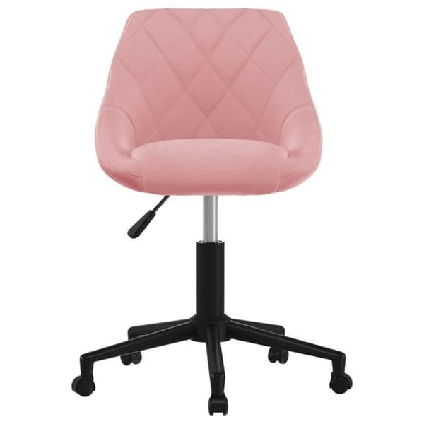 vidaXL Snurrbar matstol Rosa Sammet 3089037