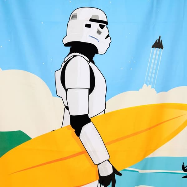 Mikrofiber Strandhandduk - The Original Stormtrooper Surf Day Off