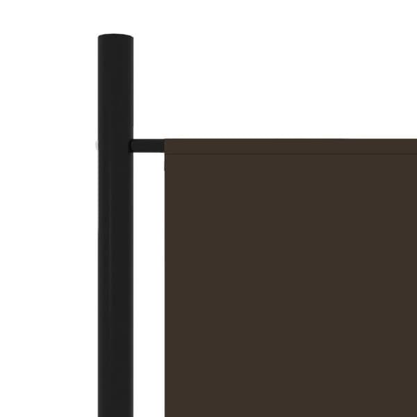 vidaXL 3-Panel Rumsavdelare Brun 150x180 cm