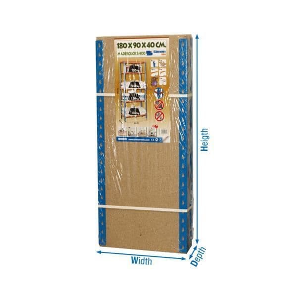 Kit Maderclick Plus - Simonrack - Kontor - Grå-Trä - 2000x1000x400mm - Lätt montering